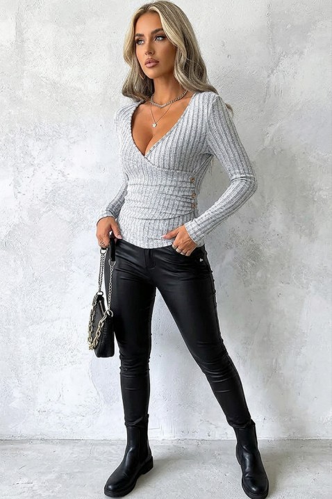Ženska bluza SELKORZA GREY, Boja: siva, IVET.RS - Nova Kolekcija