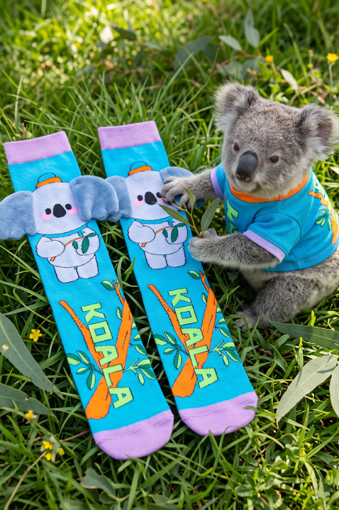Dečije čarape sa 3D printom koale i mekanim ušima HAPPY KOALA, Boja: višebojna, IVET.RS - Nova Kolekcija