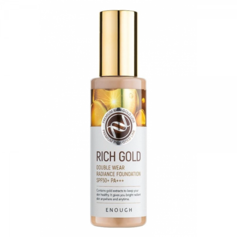 Enough Gold Face Foundation Rich Gold Double Wear Radiance Foundation SPF50+ PA+++ (13)IVET.RS - Nova Kolekcija
