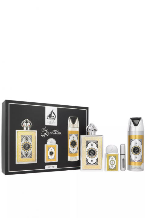 Muški arapski set Lattafa King Of Arabia Edp 100 ml + Edp 20 ml + Deodorant 200 mlIVET.RS - Nova Kolekcija
