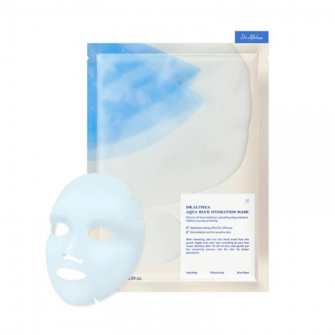 SET Sheet mask for face moisturizing with azulene and agave Aqua Blue Hydration MaskIVET.RS - Nova Kolekcija