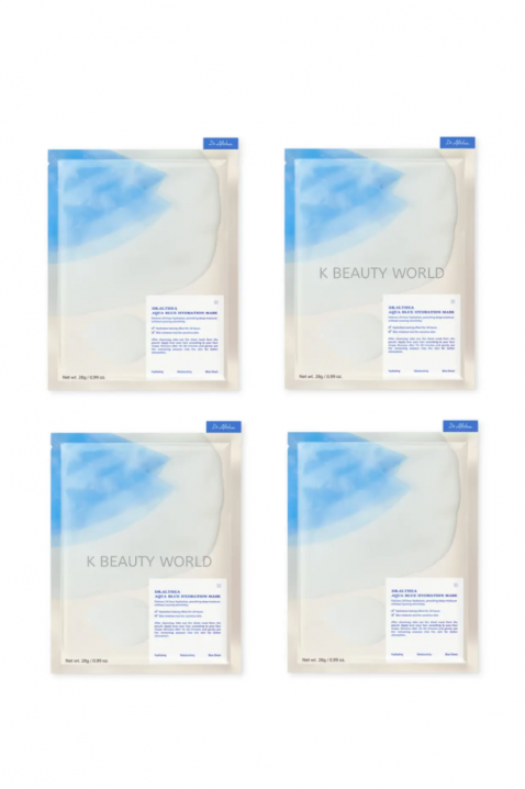 SET Sheet mask for face moisturizing with azulene and agave Aqua Blue Hydration MaskIVET.RS - Nova Kolekcija