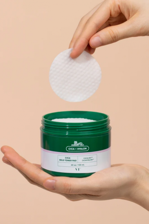 VT COSMETICS Cica Mild Toner Pad 60 pcsIVET.RS - Nova Kolekcija