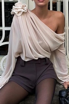 ženska bluza AMOLSINA BEIGE