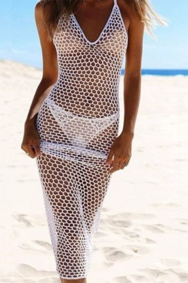 haljina za plažu NORDELFA WHITE