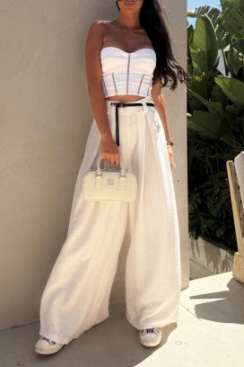 pantalone OVELZA WHITE