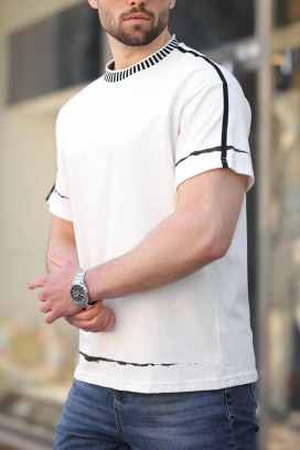 muška majica MERVORZO WHITE
