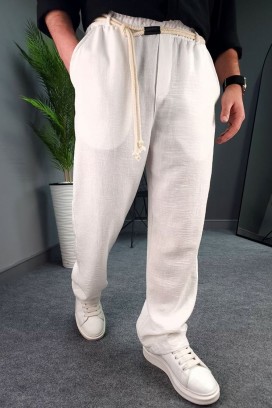 muške pantalone HIODO ECRU