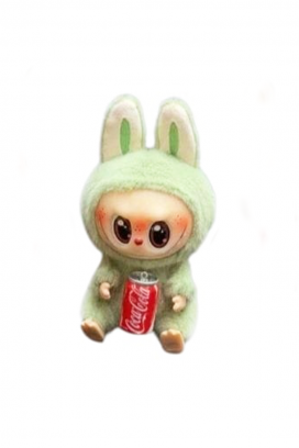 aksesoar za torbu LABUBU COCA COLAGREEN