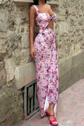 haljina TIRVOLZA PINK