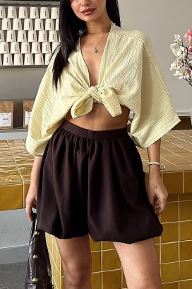 suknja KAMPINA BROWN
