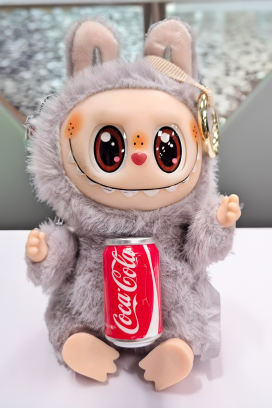 aksesoar za torbu LABUBU COCA COLA GREY