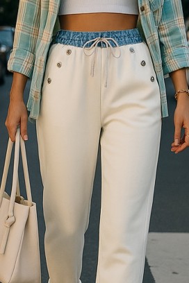 pantalone DENVILA WHITE