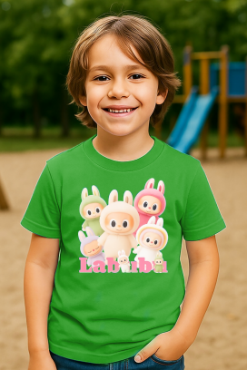 dečija majica LABUBU KIDDY GREEN