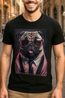 muška majica DOGGO BLACK