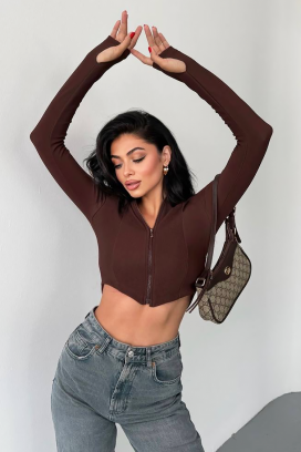 ženska bluza ZLAMONZA BROWN