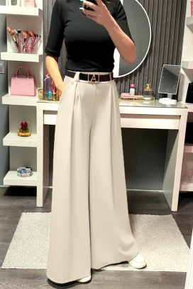 pantalone ILOPERNA ECRU