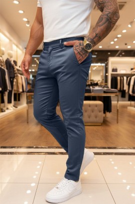 muške pantalone MALROVO NAVY
