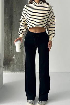 sportske pantalone ELZIDANA BLACK