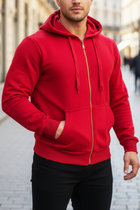 muška duksrica KEFILO RED