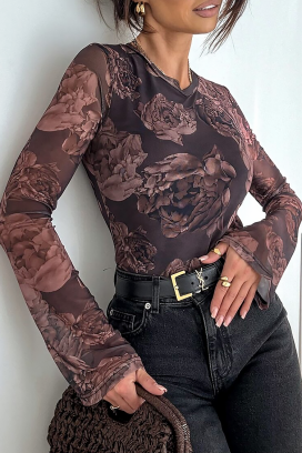 ženska bluza FLONDENA BROWN