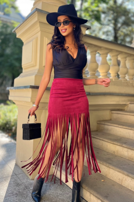 suknja DERMINDA BORDO