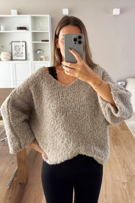 džemper FRANOLFA BEIGE