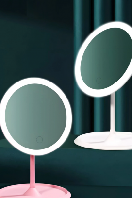 stono ogledalo sa LED osvetljenjem VRETILDA PINK
