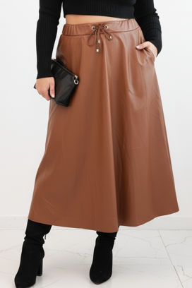suknja SEVELZA CAMEL