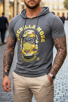 muška majica BRELON GREY