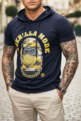 muška majica BRELON NAVY