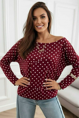 ženska bluza TORZILDA BORDO