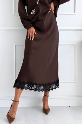 suknja MIRDOLZA BROWN