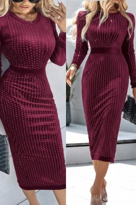 haljina GLAMENZA BORDO