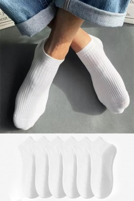 komplet od 6 muških čarapa ZIMOLO WHITE