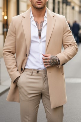 muški kaput DERKEDO BEIGE