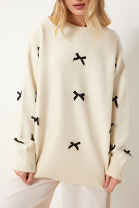 džemper ATRELVA ECRU