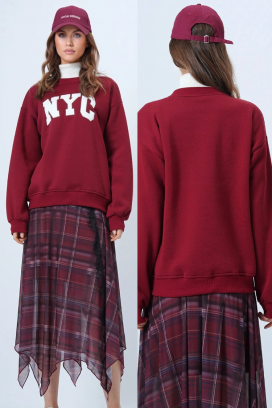 ženska bluza NEVRILDA BORDO