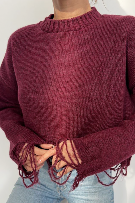 džemper NEVRINZA BORDO