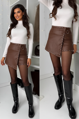 suknja - pantalone LEVRENZA BROWN
