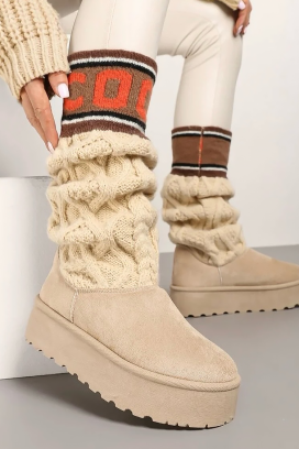 čizme KARMENZA ECRU