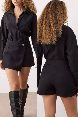 suknja - pantalone ALDRELZA BLACK