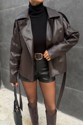 jakna NEONZANA DARK BROWN