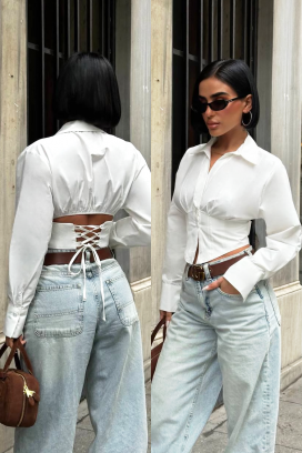 ženske košulja BANSOLTA WHITE