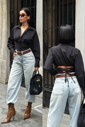 ženske košulja BANSOLTA BLACK