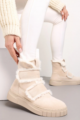 ženske čizme ZALVRINDA ECRU