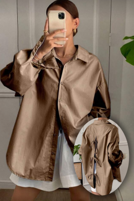 ženska košulja PREVOLZA BROWN