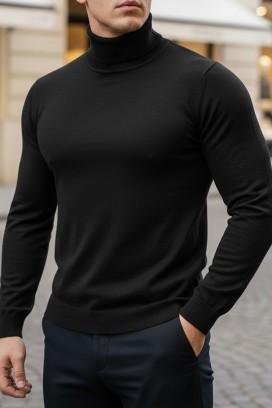 muški džemper DORODO BLACK