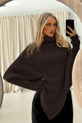 pončo RENGOLA BROWN