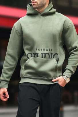 muška dukserica MAREFO KHAKI